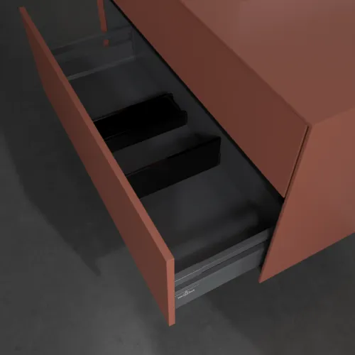 Bild von VILLEROY BOCH Collaro Waschbeckenunterschrank, 2 Auszüge, 1000 x 548 x 500 mm, Wine Red / Wine Red #C01400AH