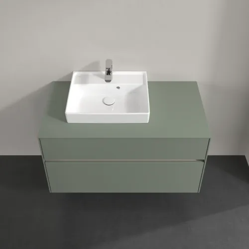 Bild von VILLEROY BOCH Collaro Waschbeckenunterschrank, 2 Auszüge, 1000 x 548 x 500 mm, Soft Green / Soft Green #C01400AF