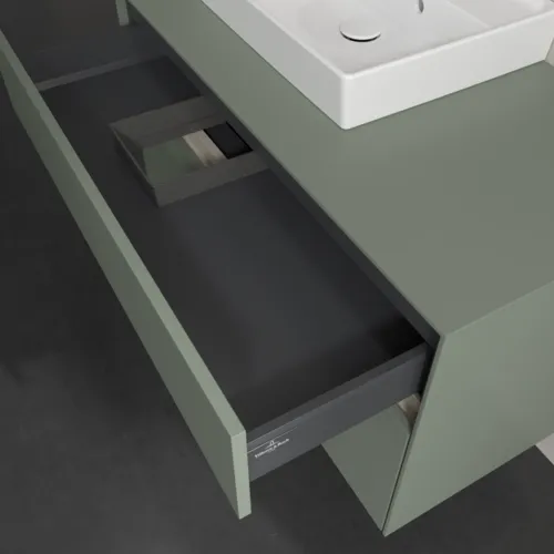 Bild von VILLEROY BOCH Collaro Waschbeckenunterschrank, 2 Auszüge, 1000 x 548 x 500 mm, Soft Green / Soft Green #C01400AF
