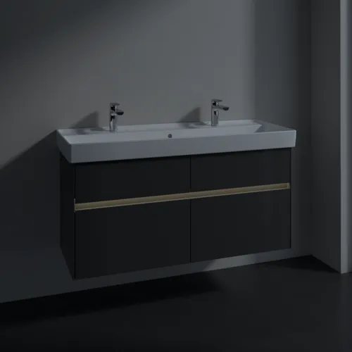 Bild von VILLEROY BOCH Collaro Waschbeckenunterschrank, mit Beleuchtung, 4 Auszüge, 1154 x 546 x 444 mm, Glossy Grey #C012B0FP