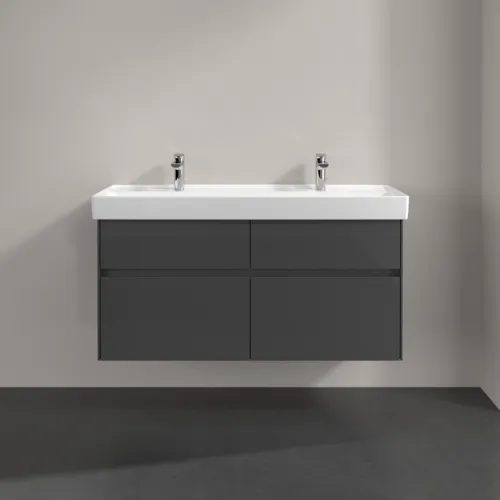 Bild von VILLEROY BOCH Collaro Waschbeckenunterschrank, mit Beleuchtung, 4 Auszüge, 1154 x 546 x 444 mm, Glossy Grey #C012B0FP