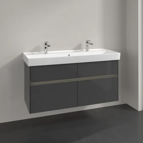 Bild von VILLEROY BOCH Collaro Waschbeckenunterschrank, mit Beleuchtung, 4 Auszüge, 1154 x 546 x 444 mm, Glossy Grey #C012B0FP