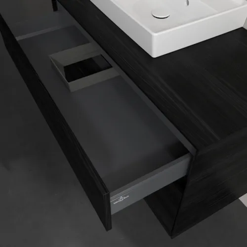 Bild von VILLEROY BOCH Collaro Waschbeckenunterschrank, 2 Auszüge, 1000 x 548 x 500 mm, Black Oak / Black Oak #C01400AB