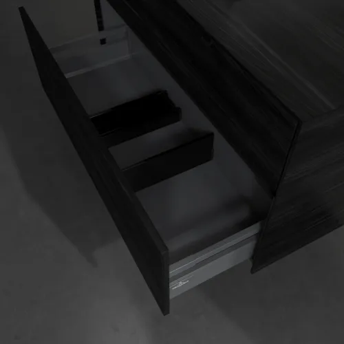 Bild von VILLEROY BOCH Collaro Waschbeckenunterschrank, 2 Auszüge, 1000 x 548 x 500 mm, Black Oak / Black Oak #C01400AB