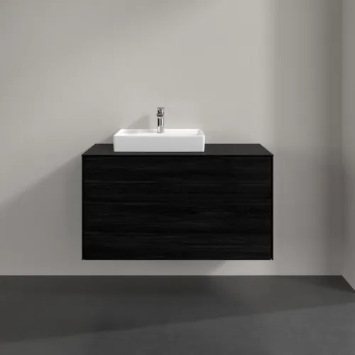 Bild von VILLEROY BOCH Collaro Waschbeckenunterschrank, 2 Auszüge, 1000 x 548 x 500 mm, Black Oak / Black Oak #C01400AB