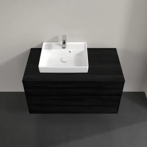 Bild von VILLEROY BOCH Collaro Waschbeckenunterschrank, 2 Auszüge, 1000 x 548 x 500 mm, Black Oak / Black Oak #C01400AB