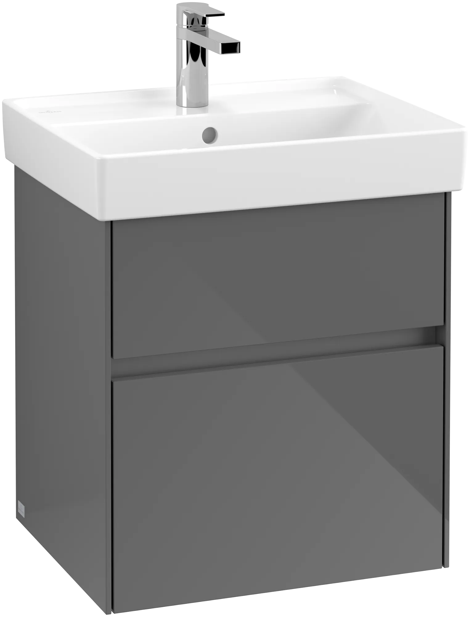 VILLEROY BOCH Collaro Vanity unit, 2 pull-out compartments, 510 x 546 x 414 mm, Glossy Grey #C00700FP resmi