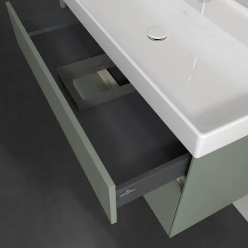 Bild von VILLEROY BOCH Collaro Waschbeckenunterschrank, mit Beleuchtung, 2 Auszüge, 954 x 546 x 444 mm, Soft Green #C011B0AF