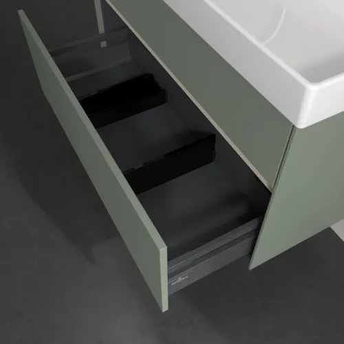 Bild von VILLEROY BOCH Collaro Waschbeckenunterschrank, mit Beleuchtung, 2 Auszüge, 954 x 546 x 444 mm, Soft Green #C011B0AF