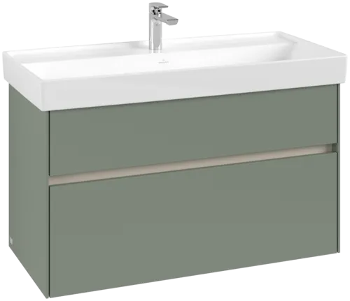 Obrázek VILLEROY BOCH Collaro Vanity unit, with lighting, 2 pull-out compartments, 954 x 546 x 444 mm, Soft Green #C011B0AF
