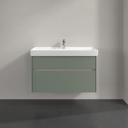 Bild von VILLEROY BOCH Collaro Waschbeckenunterschrank, mit Beleuchtung, 2 Auszüge, 954 x 546 x 444 mm, Soft Green #C011B0AF