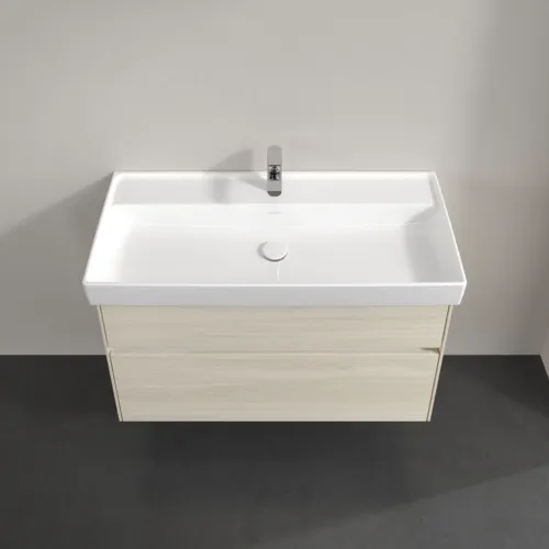 Bild von VILLEROY BOCH Collaro Waschbeckenunterschrank, mit Beleuchtung, 2 Auszüge, 954 x 546 x 444 mm, White Oak #C011B0AA