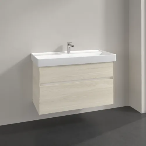 Bild von VILLEROY BOCH Collaro Waschbeckenunterschrank, mit Beleuchtung, 2 Auszüge, 954 x 546 x 444 mm, White Oak #C011B0AA