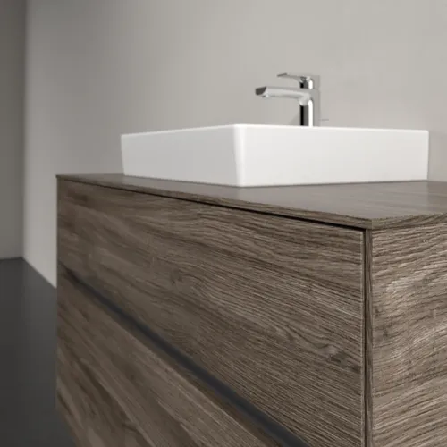 Bild von VILLEROY BOCH Collaro Waschbeckenunterschrank, mit Beleuchtung, 2 Auszüge, 1000 x 548 x 500 mm, Stone Oak #C014B0RK