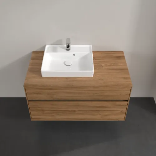 Bild von VILLEROY BOCH Collaro Waschbeckenunterschrank, mit Beleuchtung, 2 Auszüge, 1000 x 548 x 500 mm, Kansas Oak #C014B0RH