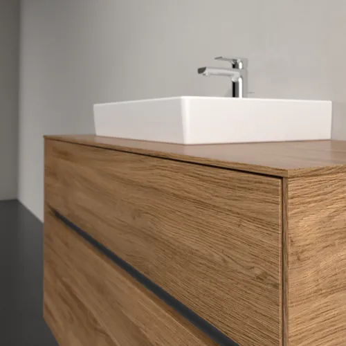 Bild von VILLEROY BOCH Collaro Waschbeckenunterschrank, mit Beleuchtung, 2 Auszüge, 1000 x 548 x 500 mm, Kansas Oak #C014B0RH