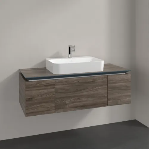 Bild von VILLEROY BOCH Legato Waschbeckenunterschrank, 3 Auszüge, 1200 x 380 x 500 mm, Stone Oak / Stone Oak #B75700RK