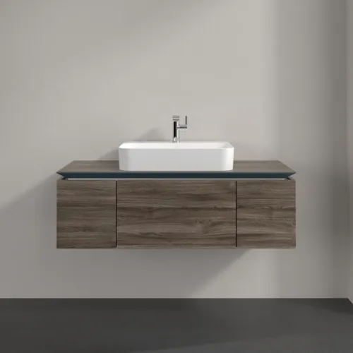 Bild von VILLEROY BOCH Legato Waschbeckenunterschrank, 3 Auszüge, 1200 x 380 x 500 mm, Stone Oak / Stone Oak #B75700RK