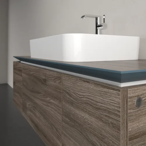Bild von VILLEROY BOCH Legato Waschbeckenunterschrank, 3 Auszüge, 1200 x 380 x 500 mm, Stone Oak / Stone Oak #B75700RK