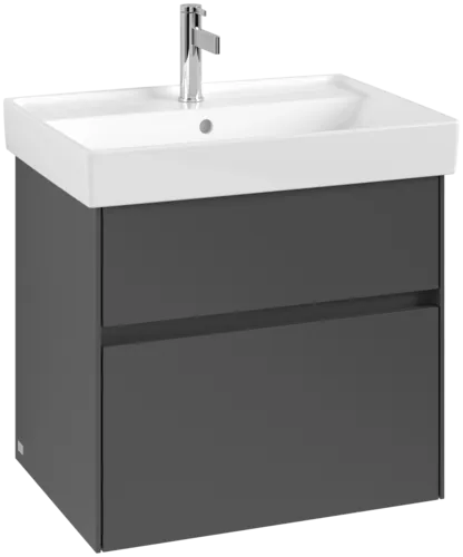 Obrázek VILLEROY BOCH Collaro Vanity unit, with lighting, 2 pull-out compartments, 604 x 546 x 444 mm, Graphite #C009B0VR