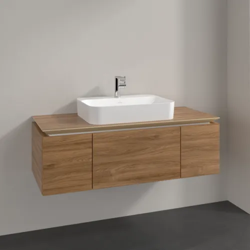 Bild von VILLEROY BOCH Legato Waschbeckenunterschrank, 3 Auszüge, 1200 x 380 x 500 mm, Kansas Oak / Kansas Oak #B75700RH