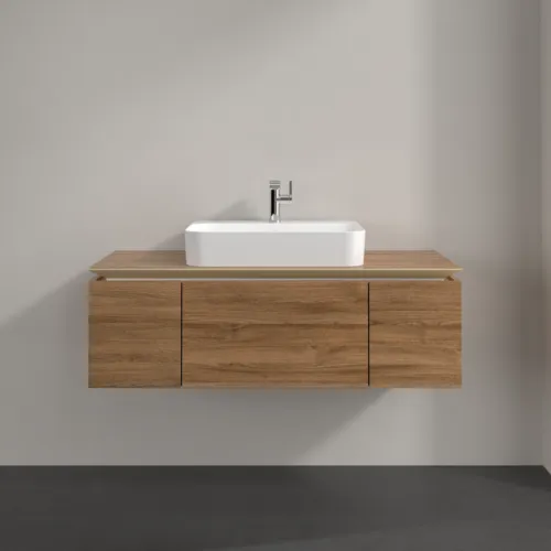 Bild von VILLEROY BOCH Legato Waschbeckenunterschrank, 3 Auszüge, 1200 x 380 x 500 mm, Kansas Oak / Kansas Oak #B75700RH