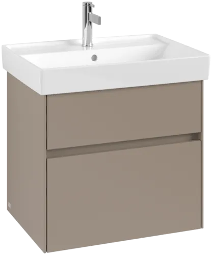 Зображення з  VILLEROY BOCH Collaro Vanity unit, with lighting, 2 pull-out compartments, 604 x 546 x 444 mm, Taupe #C009B0VM