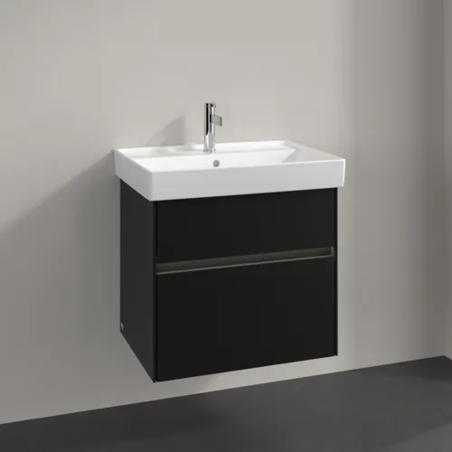 Bild von VILLEROY BOCH Collaro Waschbeckenunterschrank, mit Beleuchtung, 2 Auszüge, 604 x 546 x 444 mm, Volcano Black #C009B0VL