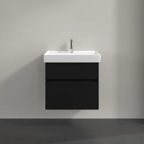 Bild von VILLEROY BOCH Collaro Waschbeckenunterschrank, mit Beleuchtung, 2 Auszüge, 604 x 546 x 444 mm, Volcano Black #C009B0VL