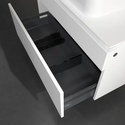 VILLEROY BOCH Legato Waschbeckenunterschrank, 2 Auszüge, 1000 x 550 x 500 mm, White Matt / White Matt #B75600MS, Bild 6
