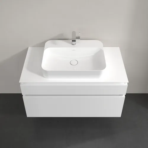 VILLEROY BOCH Legato Waschbeckenunterschrank, 2 Auszüge, 1000 x 550 x 500 mm, White Matt / White Matt #B75600MS, Bild 4
