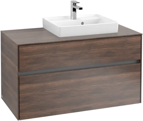 Picture of VILLEROY BOCH Collaro Vanity unit, with lighting, 2 pull-out compartments, 1000 x 548 x 500 mm, Arizona Oak / Arizona Oak #C015B0VH