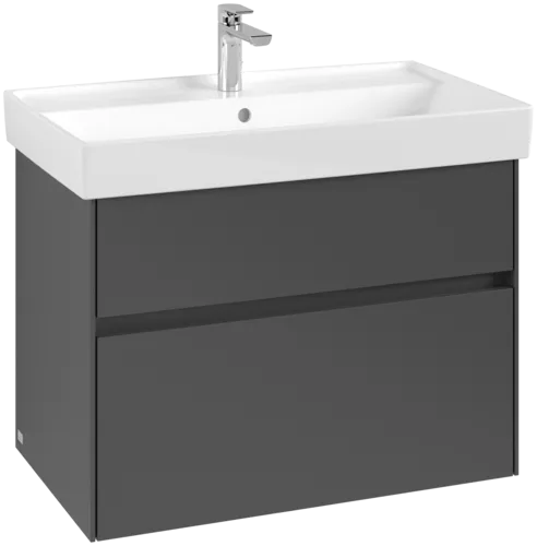 Picture of VILLEROY BOCH Collaro Vanity unit, 2 pull-out compartments, 754 x 546 x 444 mm, Graphite #C01000VR