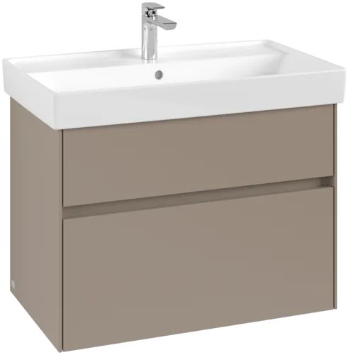 VILLEROY BOCH Collaro Vanity unit, 2 pull-out compartments, 754 x 546 x 444 mm, Taupe #C01000VM resmi
