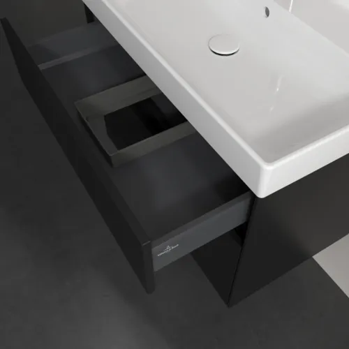 VILLEROY BOCH Collaro Waschbeckenunterschrank, 2 Auszüge, 754 x 546 x 444 mm, Volcano Black #C01000VL, Bild 7