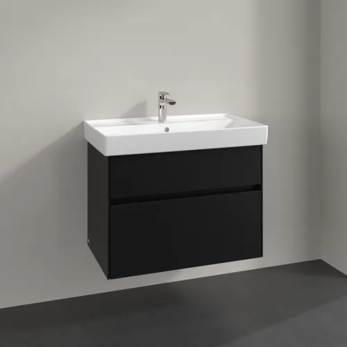 VILLEROY BOCH Collaro Waschbeckenunterschrank, 2 Auszüge, 754 x 546 x 444 mm, Volcano Black #C01000VL, Bild 2