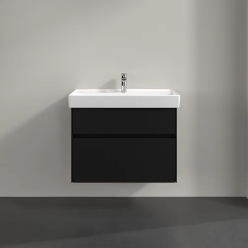 VILLEROY BOCH Collaro Waschbeckenunterschrank, 2 Auszüge, 754 x 546 x 444 mm, Volcano Black #C01000VL, Bild 3