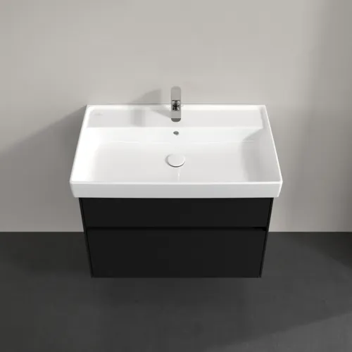 VILLEROY BOCH Collaro Waschbeckenunterschrank, 2 Auszüge, 754 x 546 x 444 mm, Volcano Black #C01000VL, Bild 4