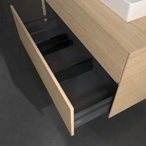 Bild von VILLEROY BOCH Collaro Waschbeckenunterschrank, mit Beleuchtung, 2 Auszüge, 1000 x 548 x 500 mm, Nordic Oak / Nordic Oak #C015B0VJ