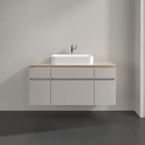 VILLEROY BOCH Legato Waschbeckenunterschrank, 5 Auszüge, 1200 x 550 x 500 mm, Soft Grey / Soft Grey #B75800VK, Bild 3