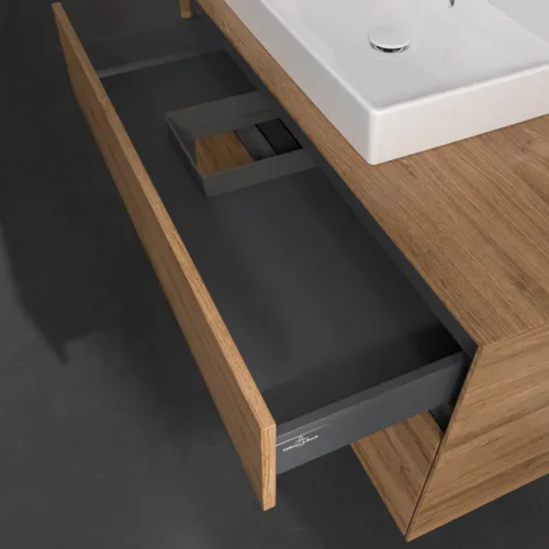 Bild von VILLEROY BOCH Collaro Waschbeckenunterschrank, 2 Auszüge, 1000 x 548 x 500 mm, Kansas Oak #C01700RH