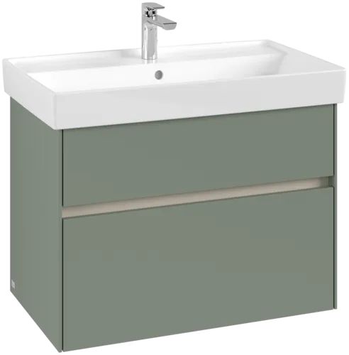 Obrázek VILLEROY BOCH Collaro Vanity unit, with lighting, 2 pull-out compartments, 754 x 546 x 444 mm, Soft Green #C010B0AF