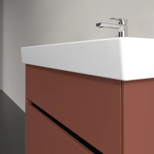Bild von VILLEROY BOCH Collaro Waschbeckenunterschrank, mit Beleuchtung, 2 Auszüge, 754 x 546 x 444 mm, Wine Red #C010B0AH