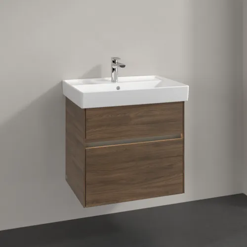 Bild von VILLEROY BOCH Collaro Waschbeckenunterschrank, mit Beleuchtung, 2 Auszüge, 604 x 546 x 444 mm, Arizona Oak #C009B0VH