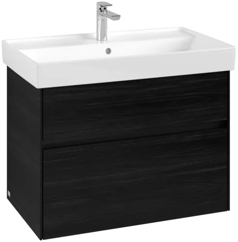 Picture of VILLEROY BOCH Collaro Vanity unit, with lighting, 2 pull-out compartments, 754 x 546 x 444 mm, Black Oak #C010B0AB