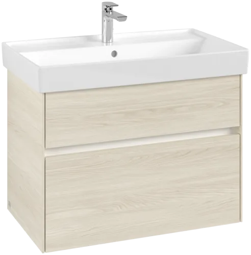 Picture of VILLEROY BOCH Collaro Vanity unit, with lighting, 2 pull-out compartments, 754 x 546 x 444 mm, White Oak #C010B0AA