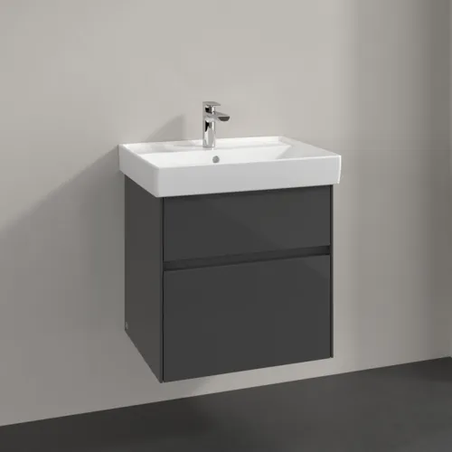 Bild von VILLEROY BOCH Collaro Waschbeckenunterschrank, 2 Auszüge, 554 x 546 x 444 mm, Glossy Grey #C00800FP