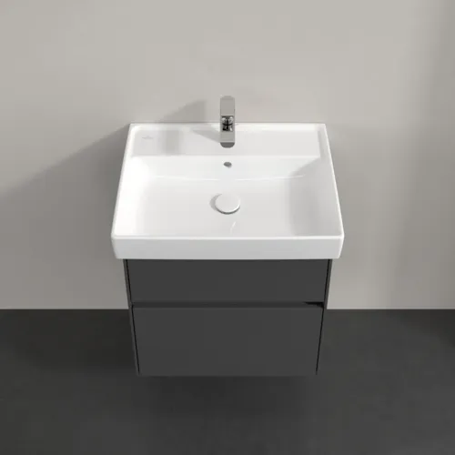 Bild von VILLEROY BOCH Collaro Waschbeckenunterschrank, 2 Auszüge, 554 x 546 x 444 mm, Glossy Grey #C00800FP