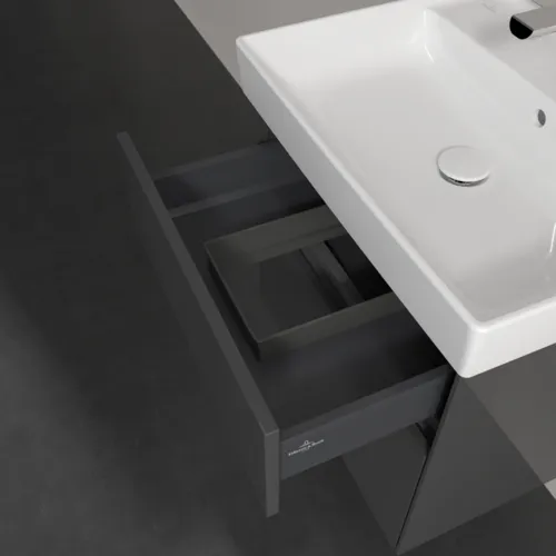 Bild von VILLEROY BOCH Collaro Waschbeckenunterschrank, 2 Auszüge, 554 x 546 x 444 mm, Glossy Grey #C00800FP