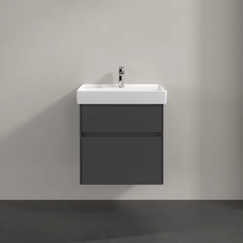 Bild von VILLEROY BOCH Collaro Waschbeckenunterschrank, 2 Auszüge, 554 x 546 x 444 mm, Glossy Grey #C00800FP